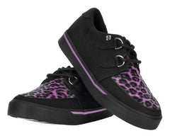 T.U.K. Shoes A9483 Black & Pink Leopard Sneaker