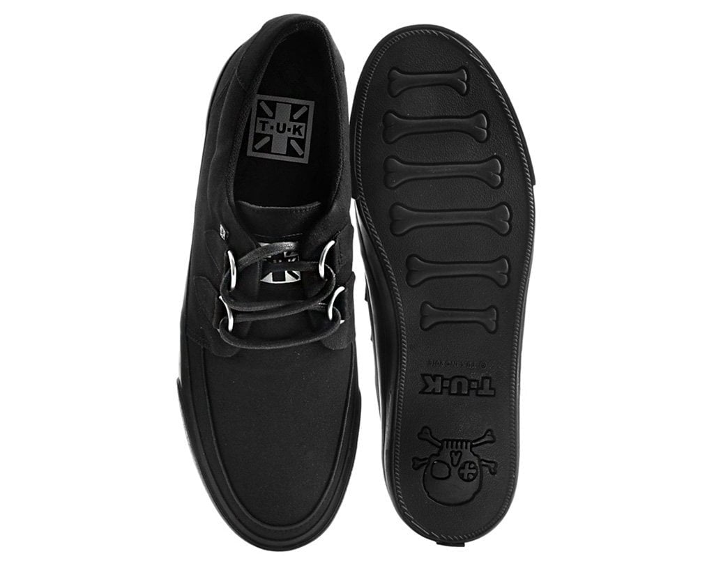 T.U.K. Shoes A9486 Black Basic Twill D-Ring Sneaker