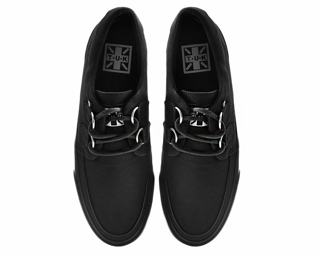 T.U.K. Shoes A9486 Black Basic Twill D-Ring Sneaker