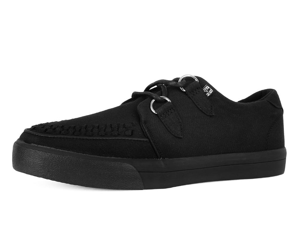 T.U.K. Shoes A3226 Black Basic Twill Interlace Sneaker