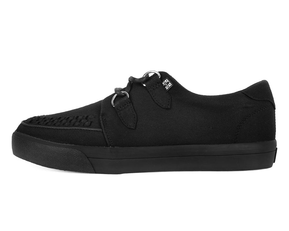 T.U.K. Shoes A3226 Black Basic Twill Interlace Sneaker