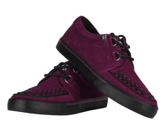 T.U.K. Shoes A3432 Burgundy Suede Creeper Sneaker