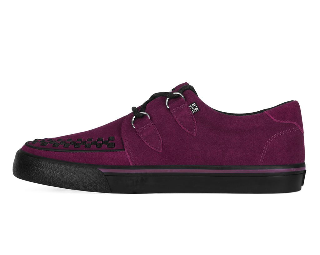 T.U.K. Shoes A3432 Burgundy Suede Creeper Sneaker