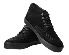 T.U.K. Shoes A3153 Black Suede 5-Eye Sneaker