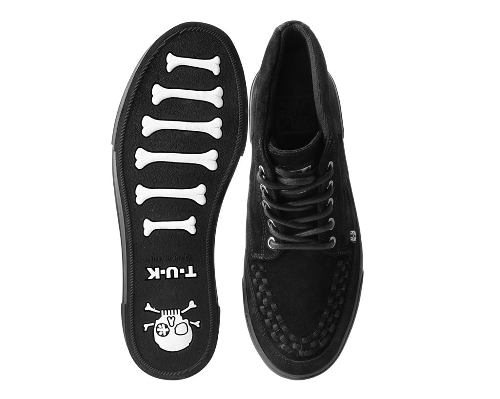 T.U.K. Shoes A3153 Black Suede 5-Eye Sneaker