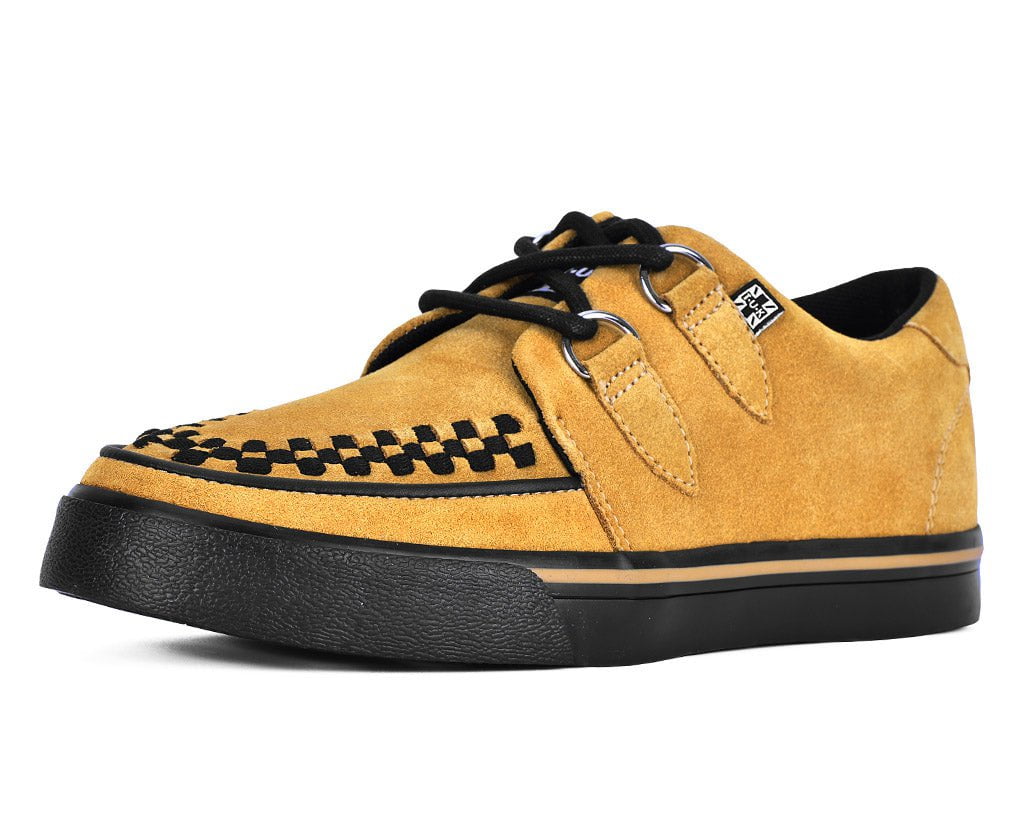 T.U.K. Shoes A3329 Mustard Suede Creeper Sneaker