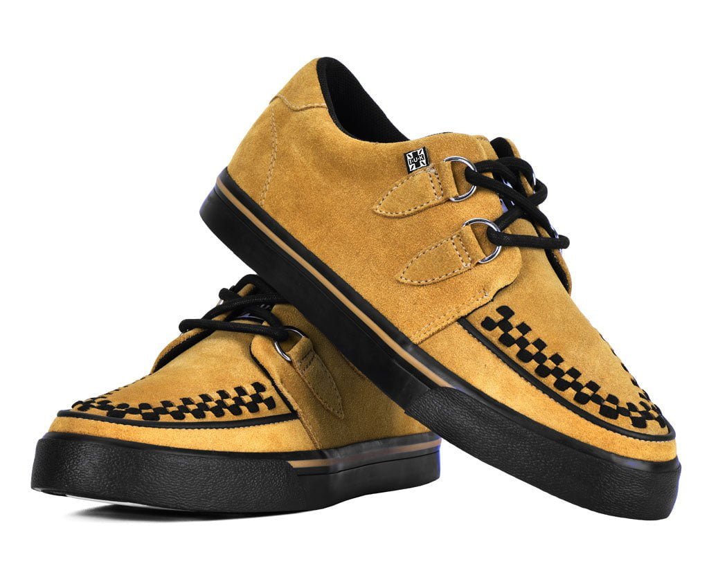 T.U.K. Shoes A3329 Mustard Suede Creeper Sneaker
