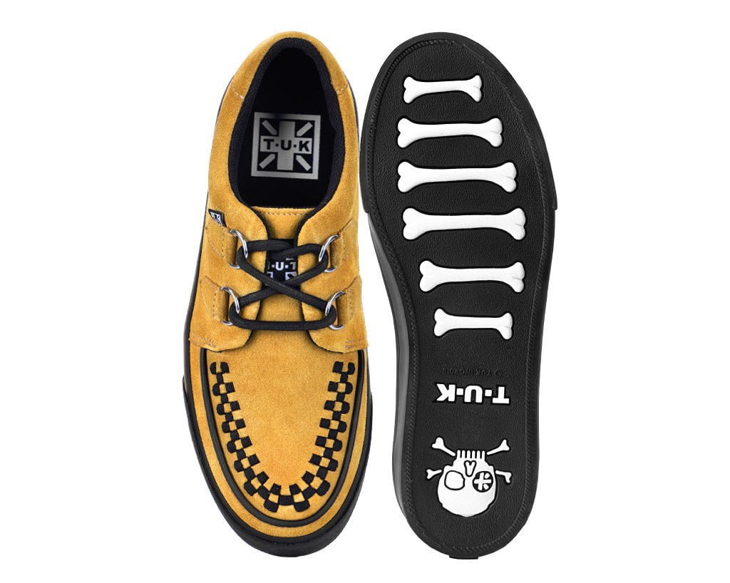 T.U.K. Shoes A3329 Mustard Suede Creeper Sneaker