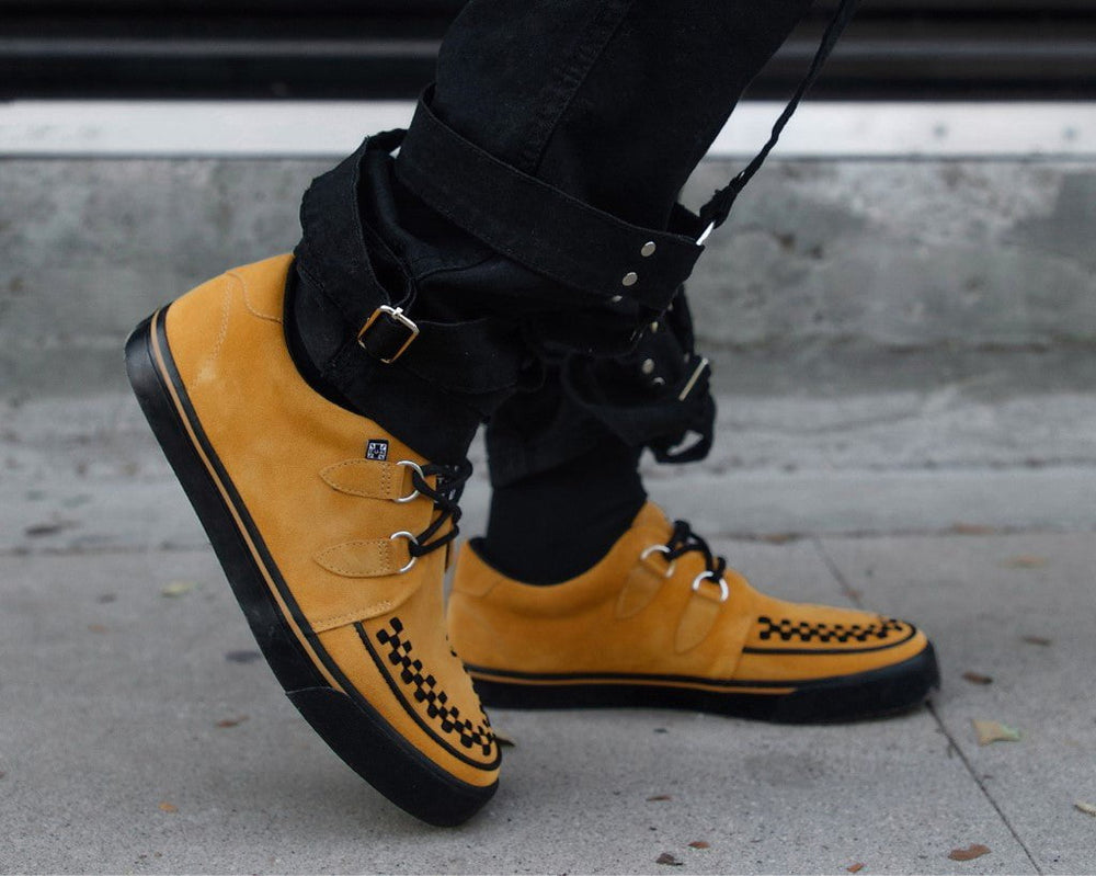 T.U.K. Shoes A3329 Mustard Suede Creeper Sneaker