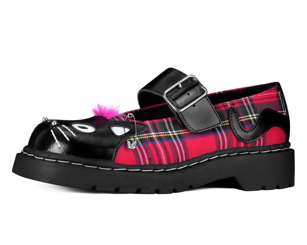 T.U.K. Shoes Tartan Punk Rock Kitty Mary Jane