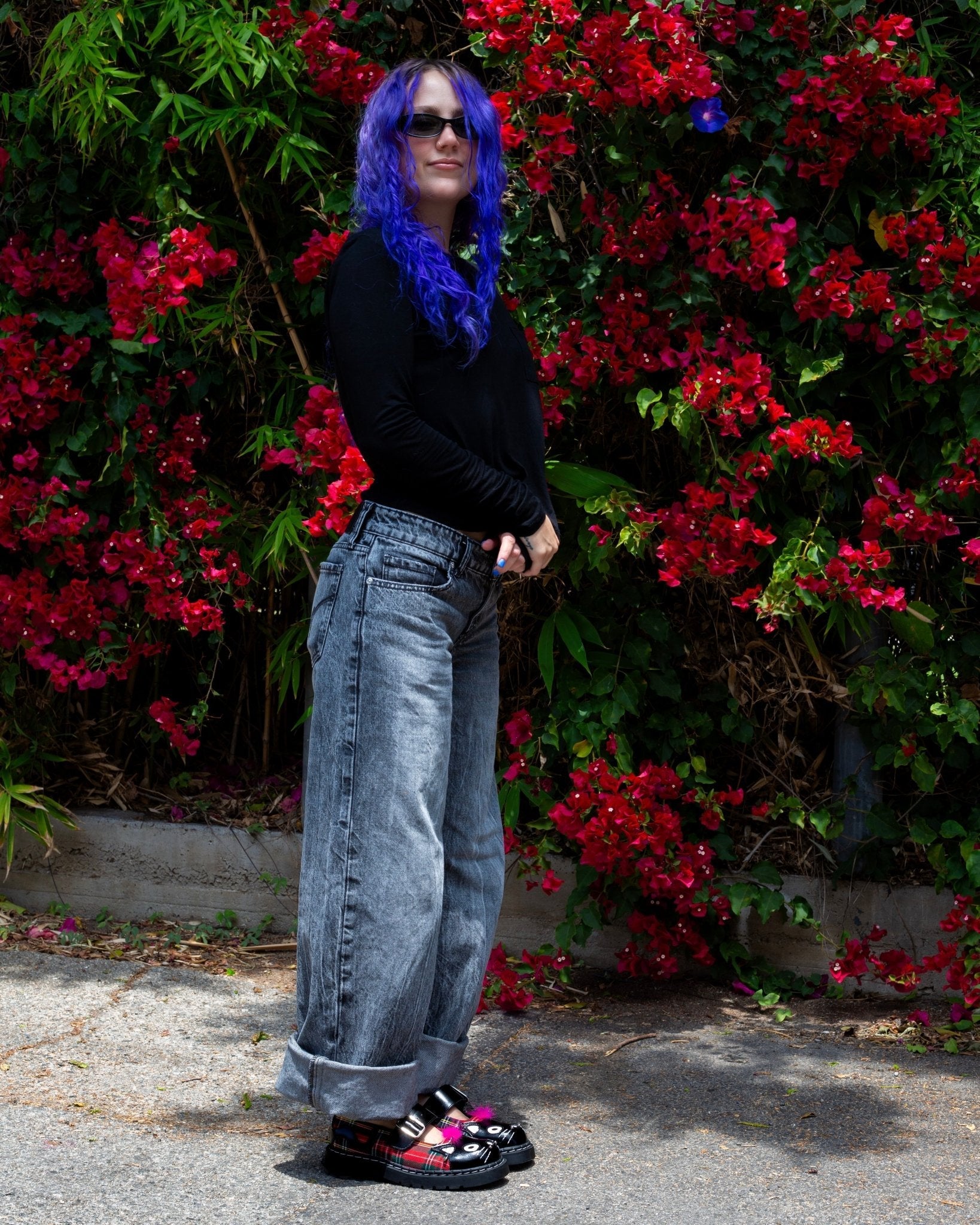 T.U.K. Shoes Tartan Punk Rock Kitty Mary Jane