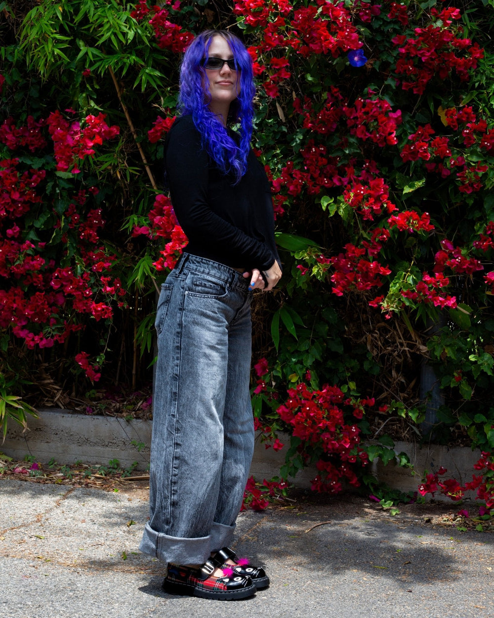 T.U.K. Shoes Tartan Punk Rock Kitty Mary Jane