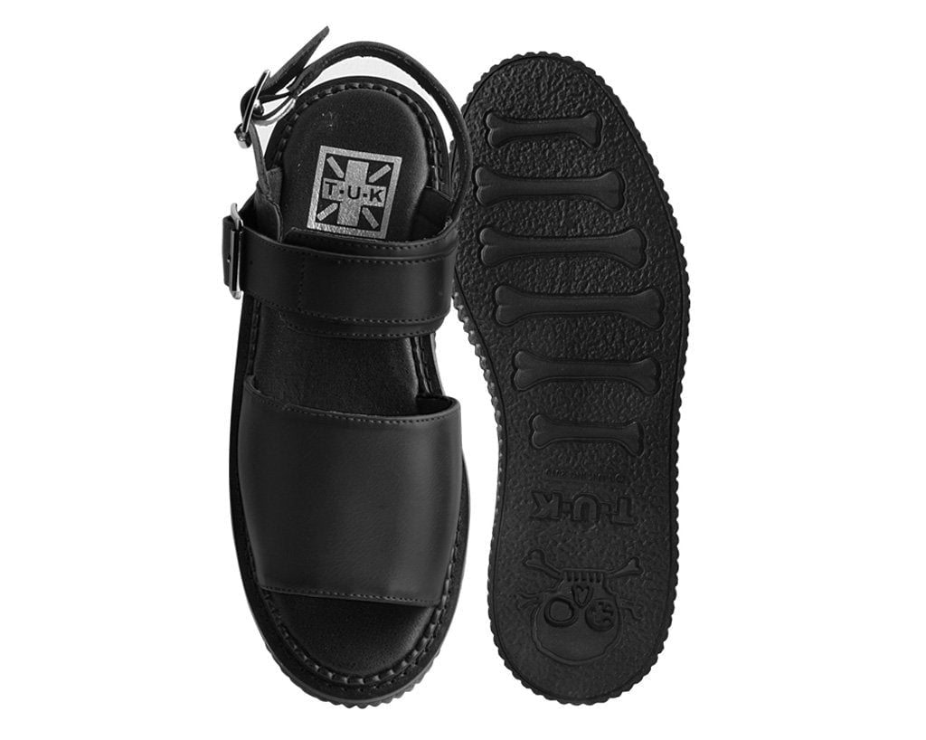 T.U.K. Shoes S9966L Black Brush-Off Strato Sandal