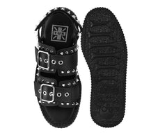 T.U.K. Shoes V3477L Black TUKskin Studded Viva Mondo Sandal