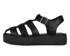 T.U.K. Shoes V3381 Black TUKskin Fisherman Mondo Sandal