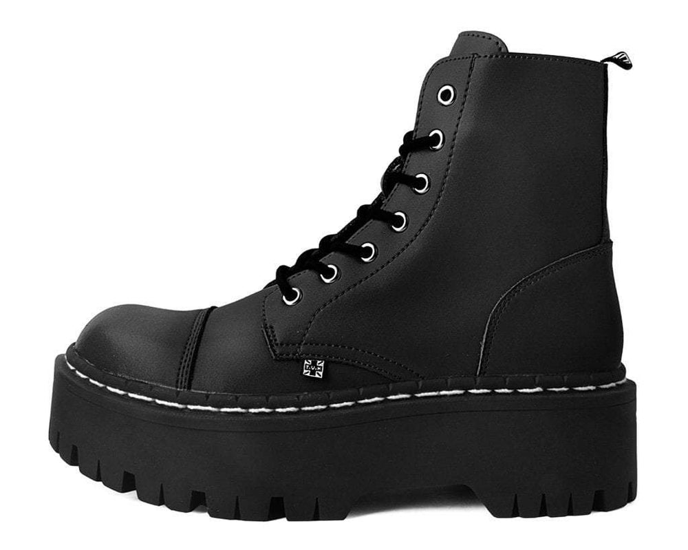 T.U.K. Shoes A9890 Black 7-Eye Double Decker Boot