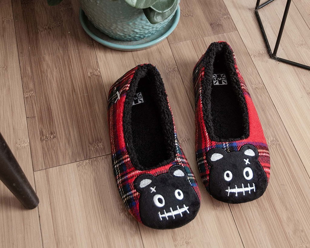 T.U.K. Shoes SL05 Tartan Punk Rock Panda Slipper