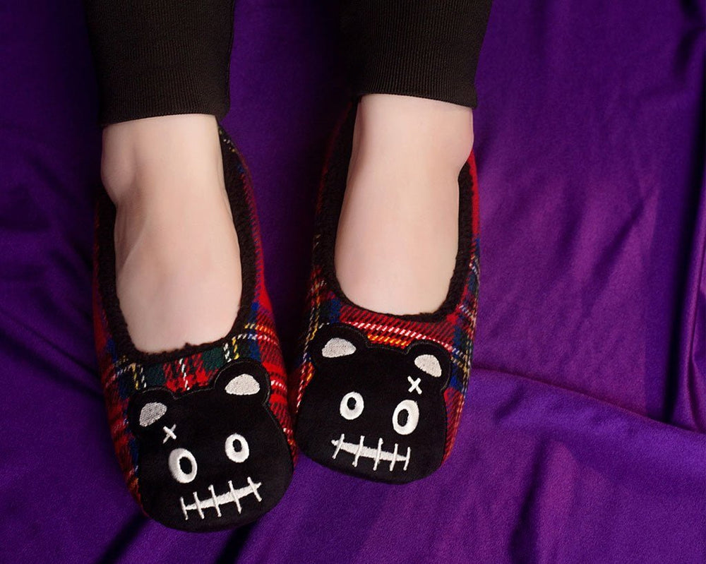 T.U.K. Shoes SL05 Tartan Punk Rock Panda Slipper
