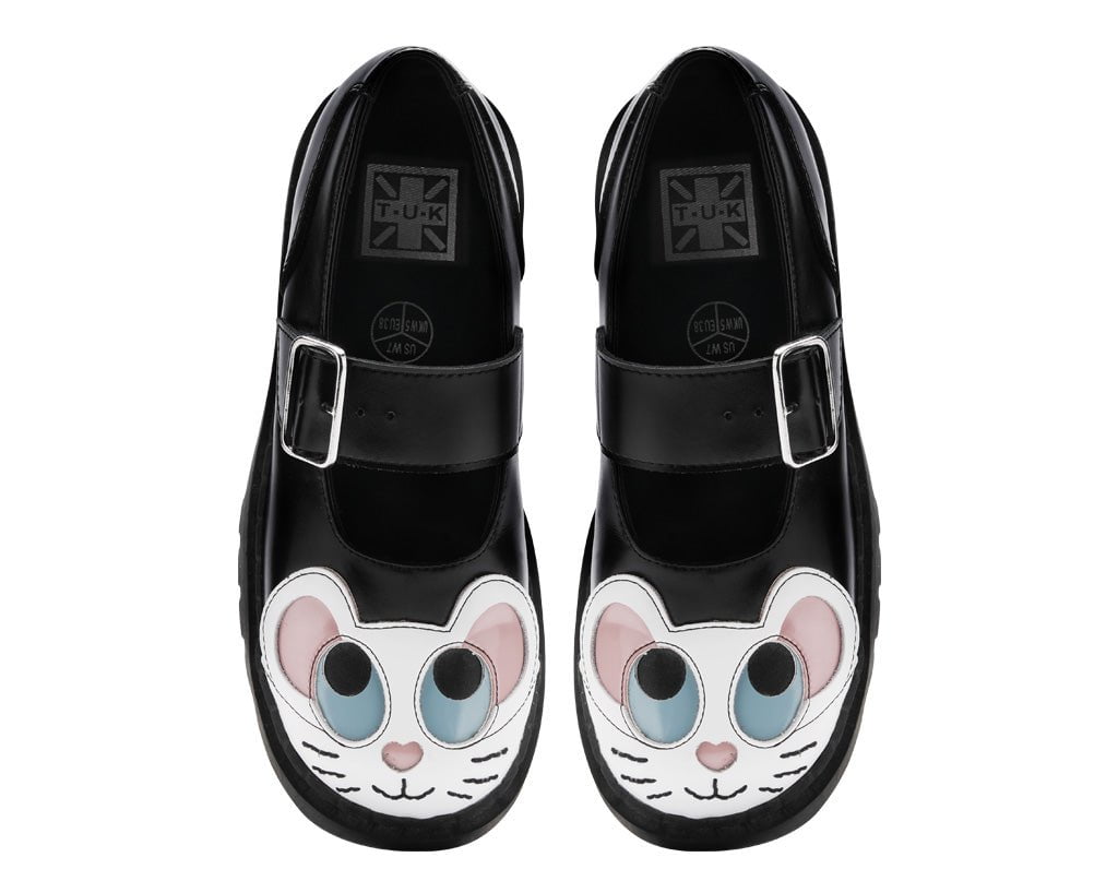 T.U.K. Shoes T2362 Black Mouse Mary Jane
