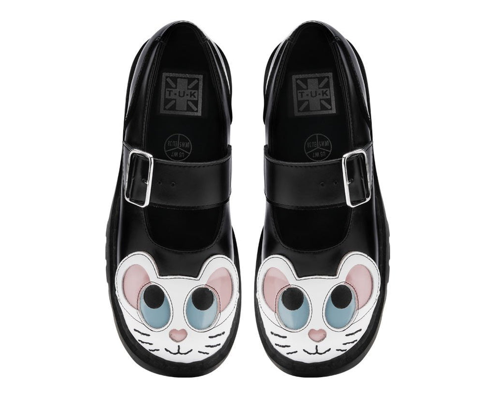 T.U.K. Shoes T2362 Black Mouse Mary Jane
