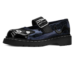 T.U.K. Shoes T2366 Black & Grey Leopard Kitty Mary Jane