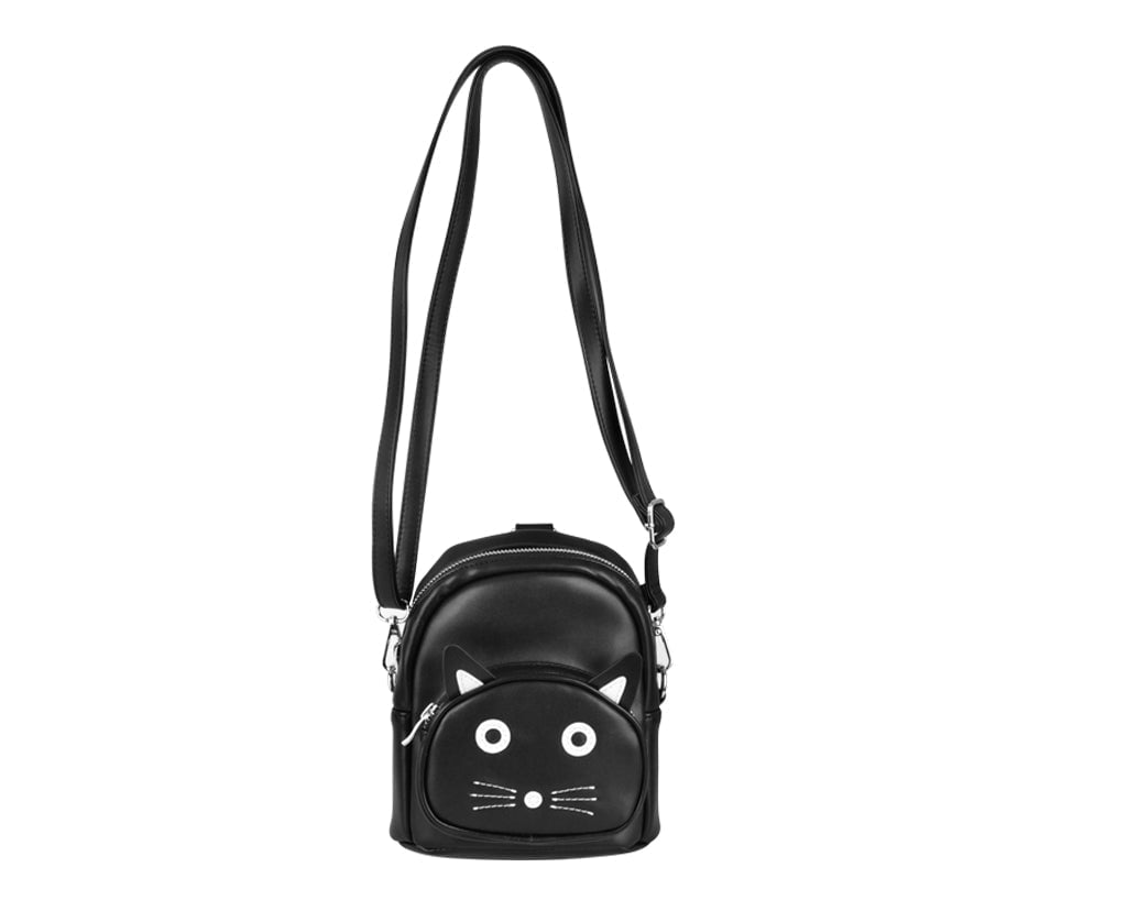 T.U.K. Shoes BG10 TUKskin Black Kitty MIni Backpack BG10