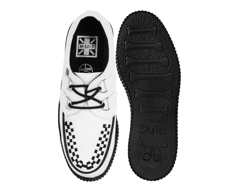 T.U.K. Shoes F9673 White TUKskin™ Viva Low Creeper