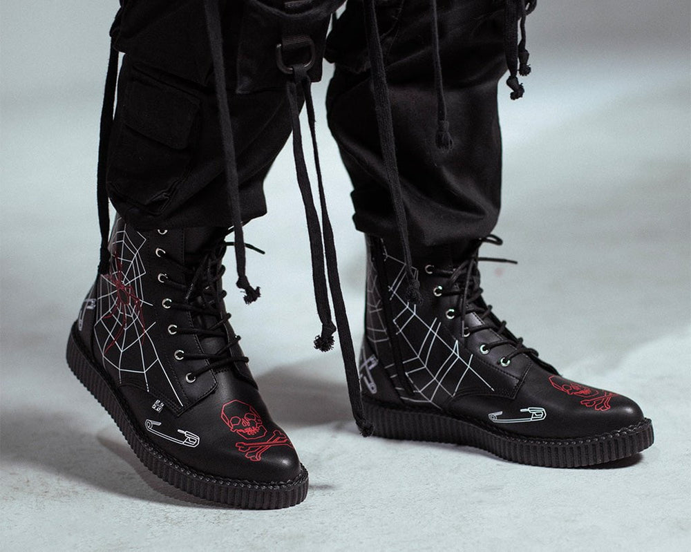 T.U.K. Shoes A3298 Eliza Sidney X T.U.K. Pointed Creeper Boot
