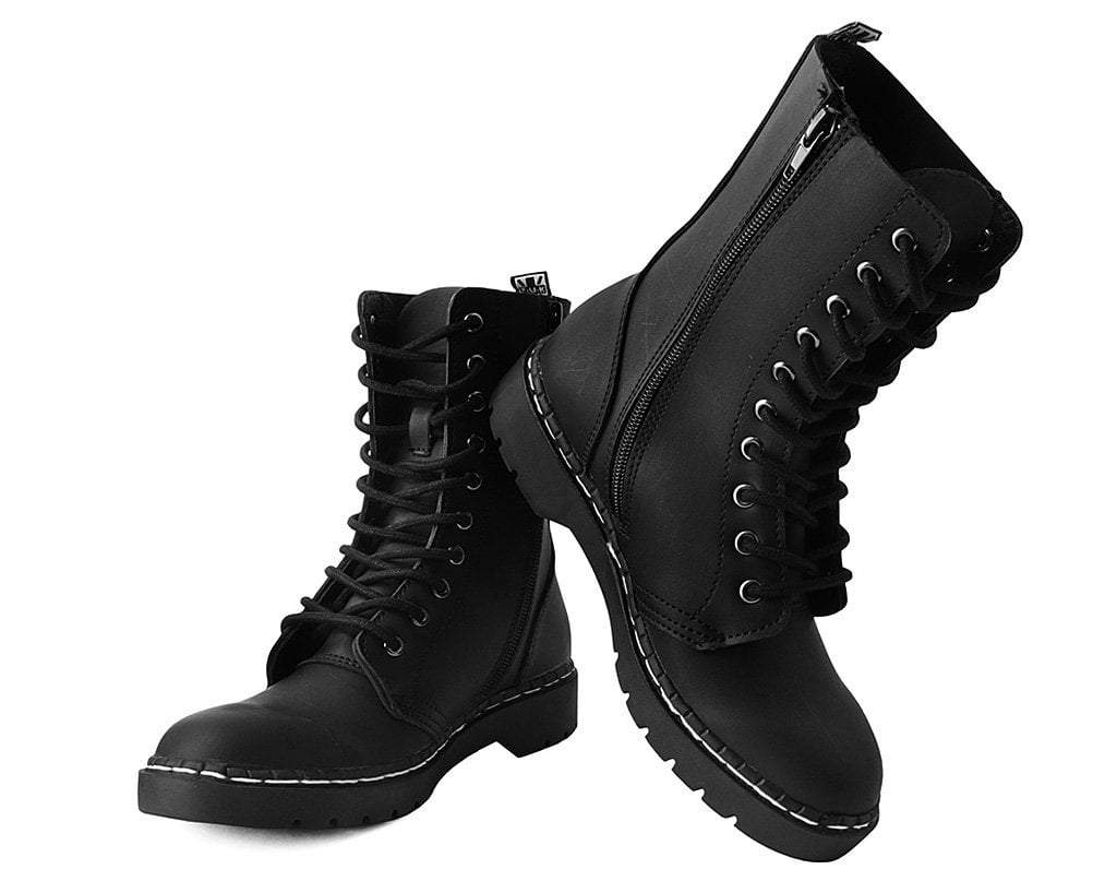 T.U.K. Shoes A9647 Black 10-Eye Gibson Boot