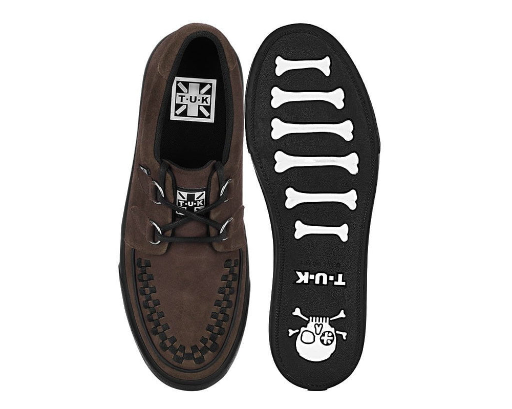 T.U.K. Shoes A3433 Brown Suede Creeper Sneaker
