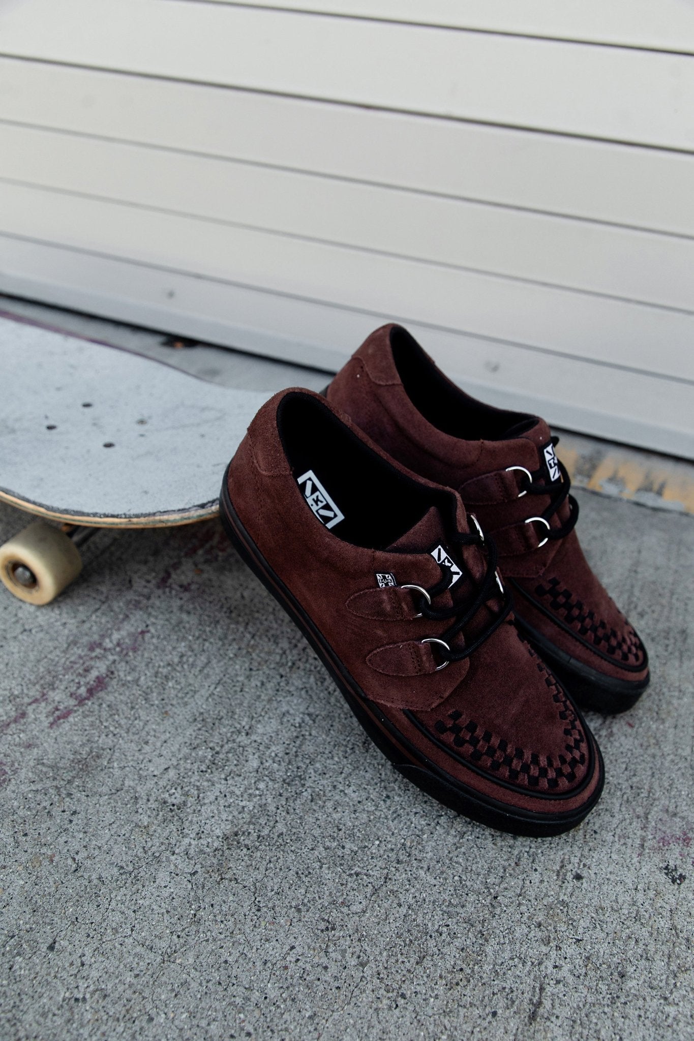 T.U.K. Shoes A3433 Brown Suede Creeper Sneaker