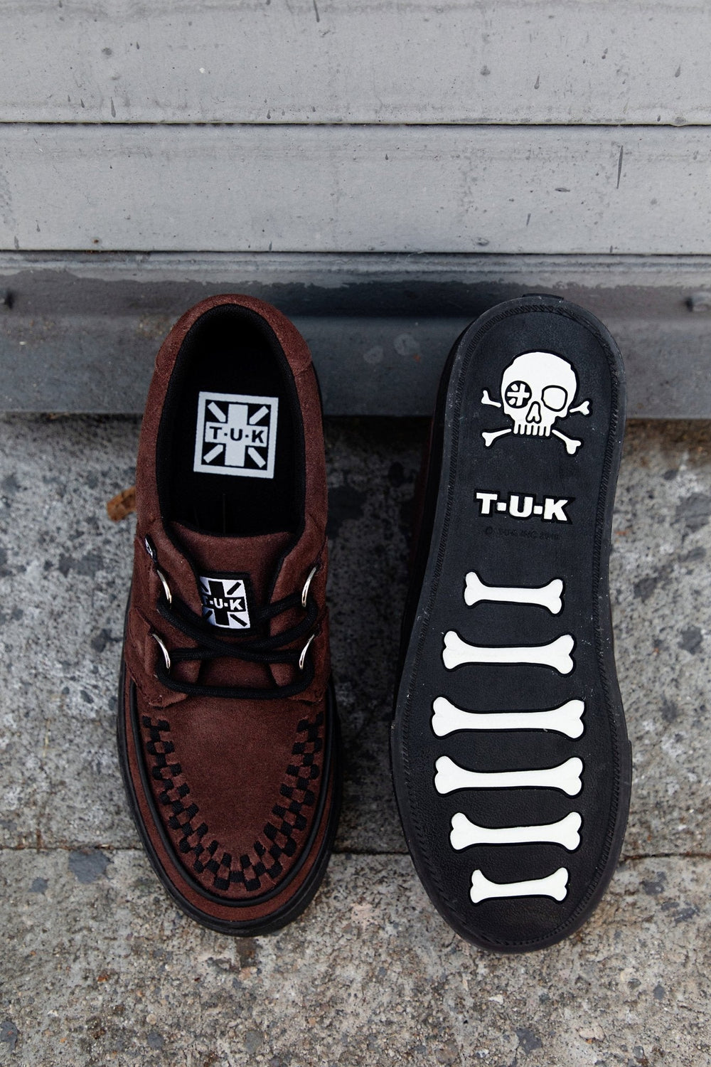 T.U.K. Shoes A3433 Brown Suede Creeper Sneaker