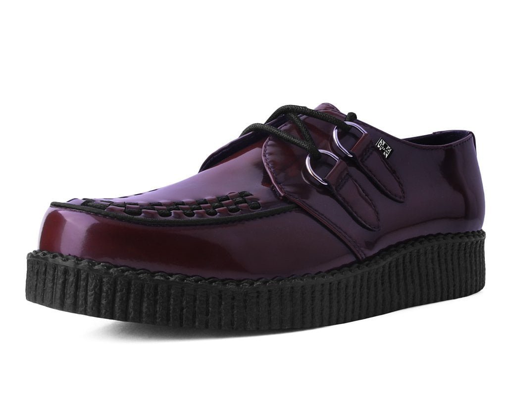 T.U.K. Shoes F9857 Burgundy Rub-Off TUKskin™ Viva Low Creeper