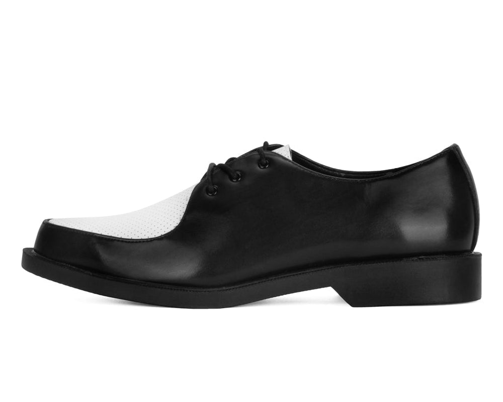 T.U.K. Shoes A3366 Black & White Pointed Jam Shoe