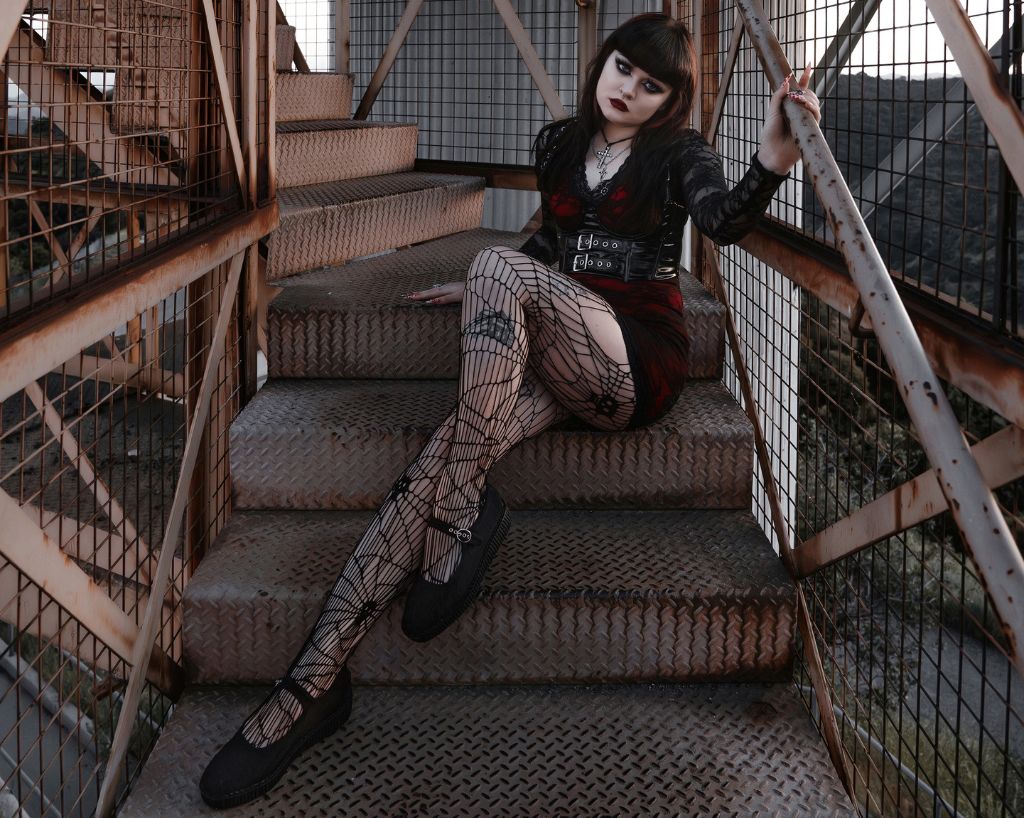 T.U.K. Shoes F3311L Black Mesh Web Viva Low Mary Jane