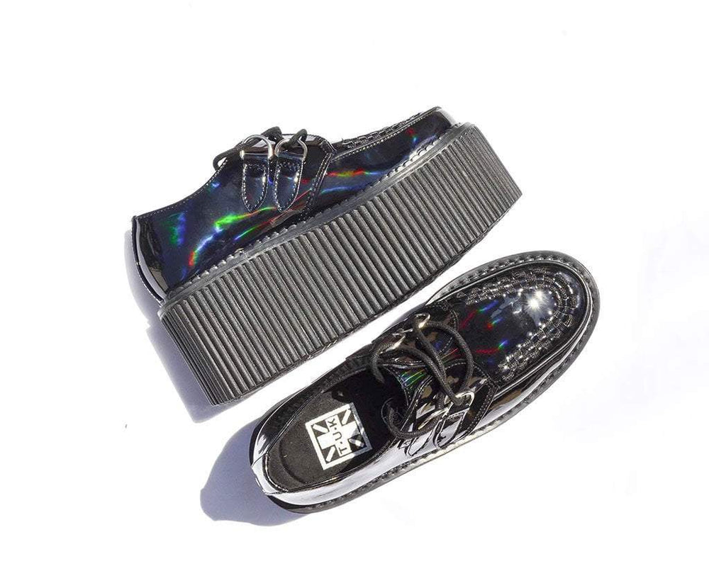 T.U.K. Shoes S9790 Black Patent Classic Stratocreeper
