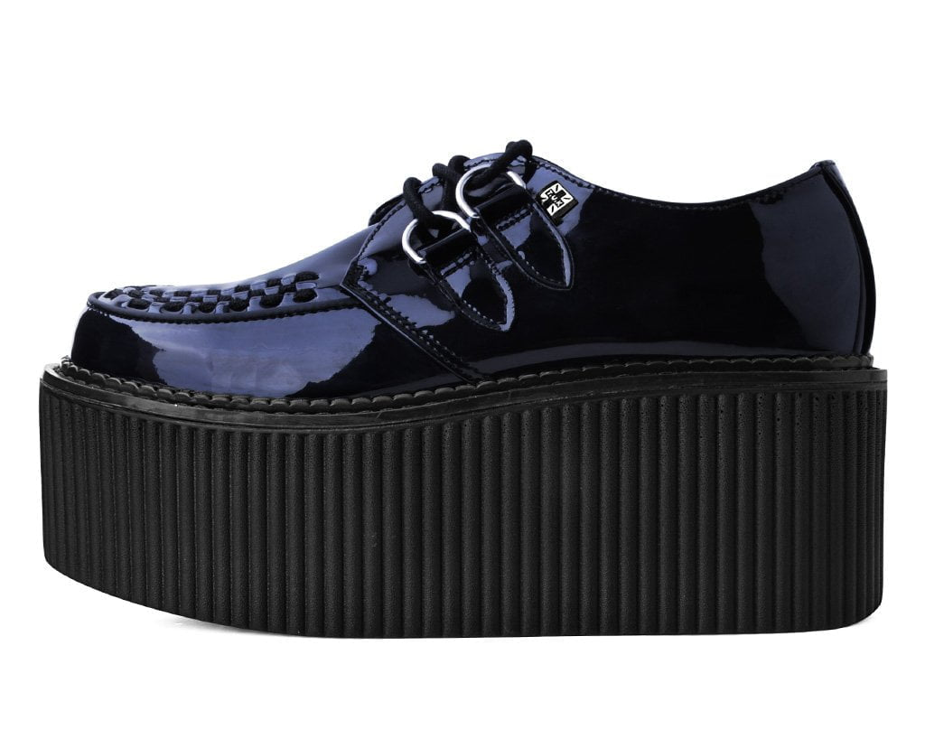 T.U.K. Shoes S9790 Black Patent Classic Stratocreeper