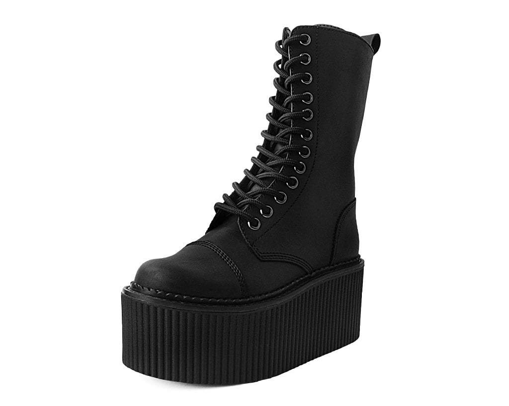 T.U.K. Shoes S9792 Black 12-Eye Casbah Stratocreeper Boot