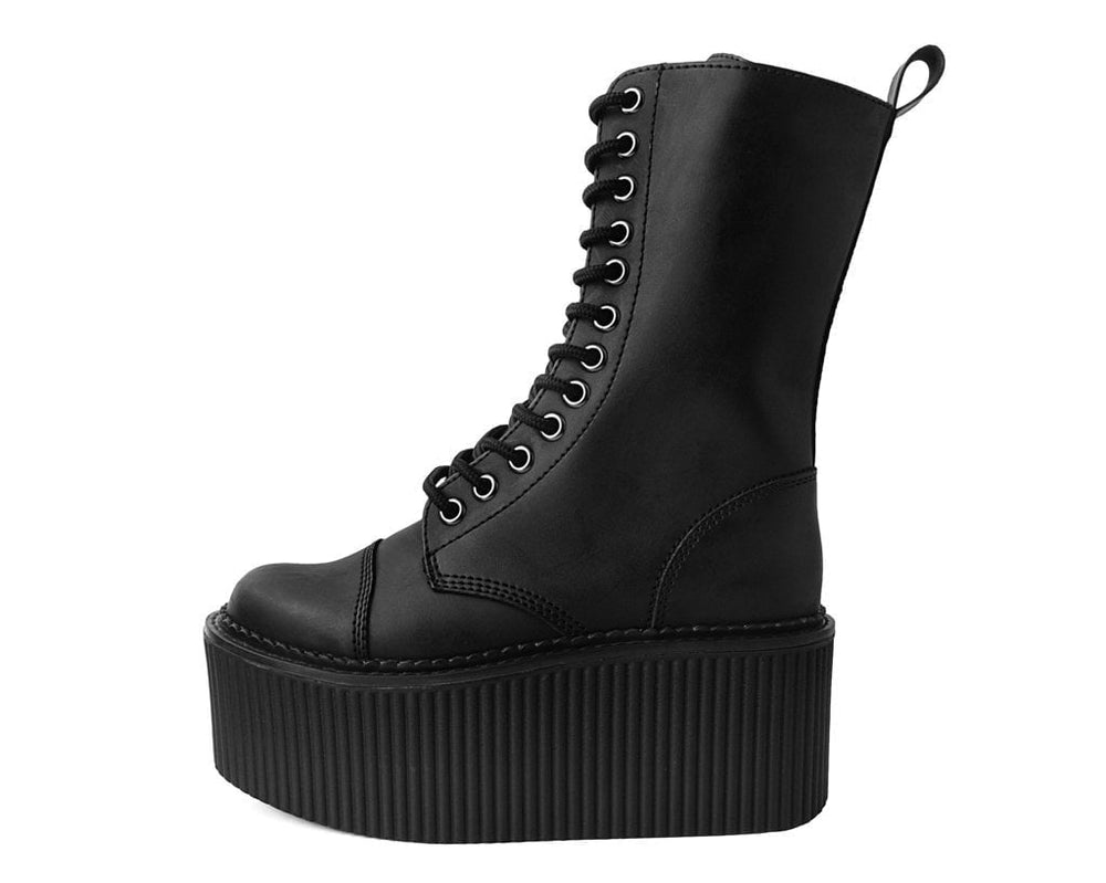 T.U.K. Shoes S9792 Black 12-Eye Casbah Stratocreeper Boot