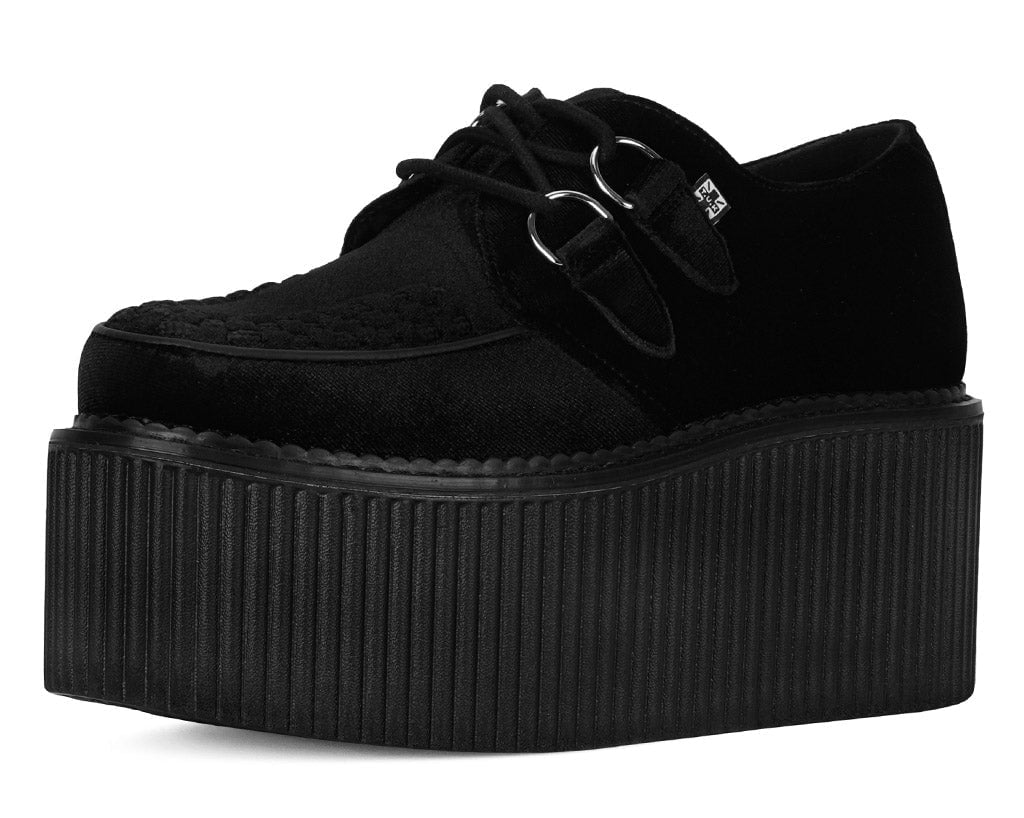 T.U.K. Shoes S9860 Black Velvet Stratocreeper