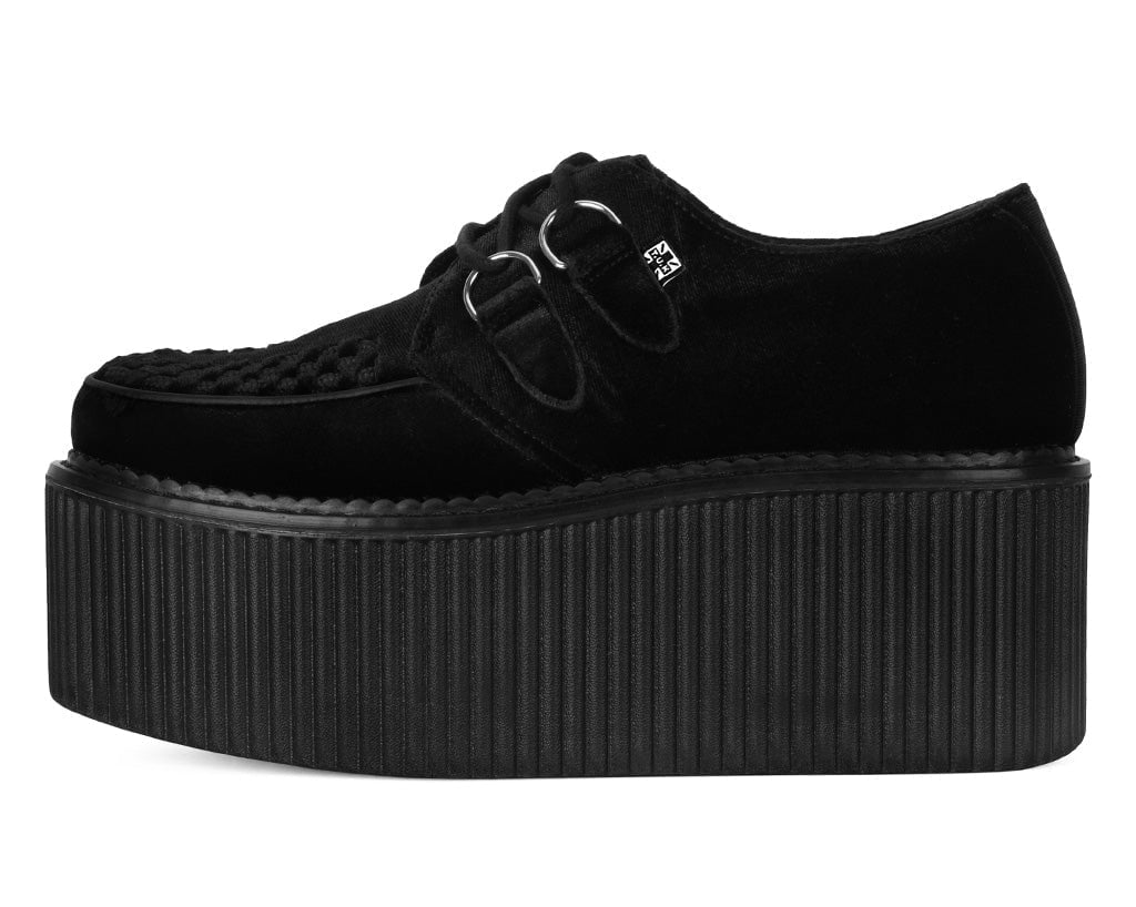 T.U.K. Shoes S9860 Black Velvet Stratocreeper