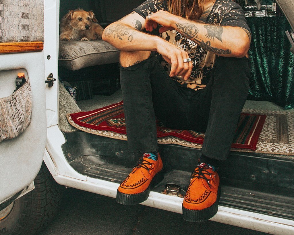 T.U.K. Shoes V9922 Burnt Orange Viva Mondo Creeper