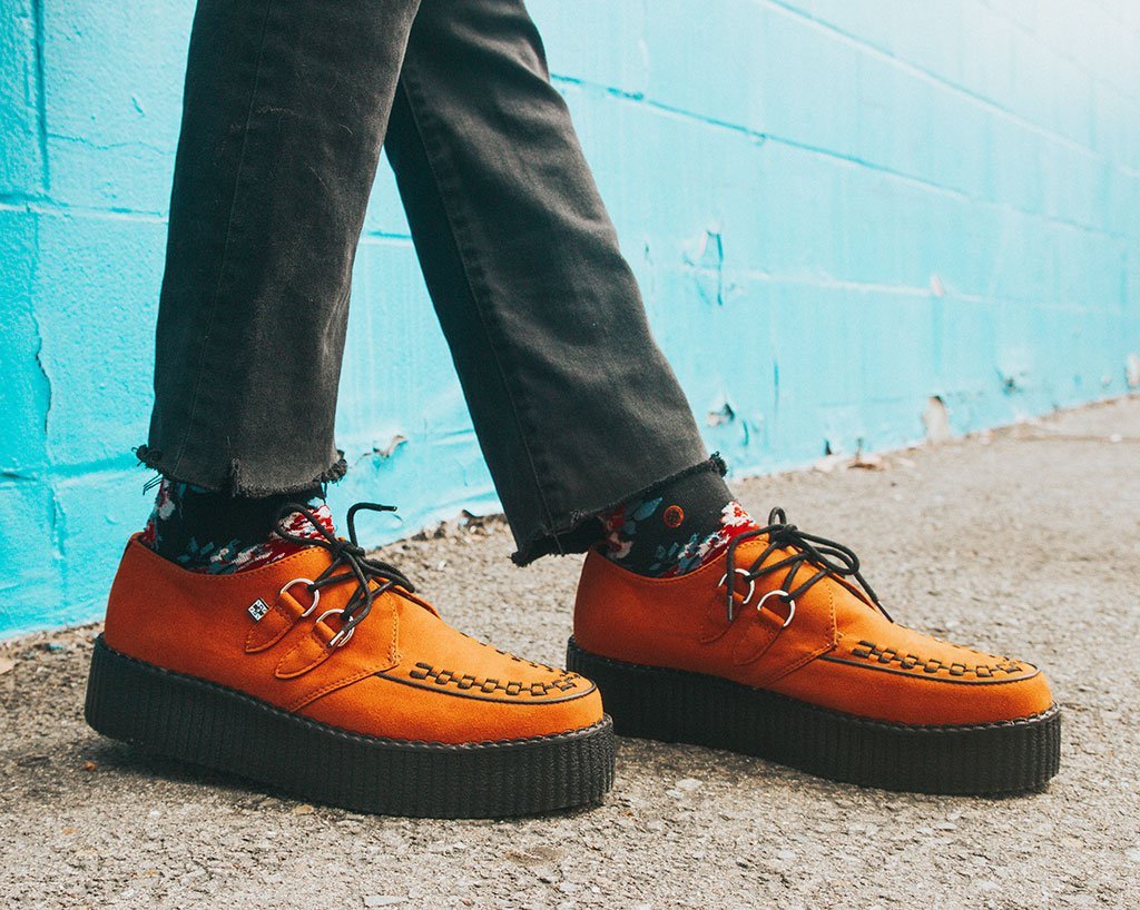 T.U.K. Shoes V9922 Burnt Orange Viva Mondo Creeper