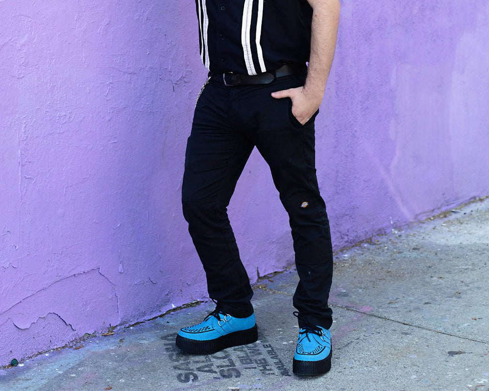 T.U.K. Shoes V3073 Dusty Blue Viva Mondo Creeper