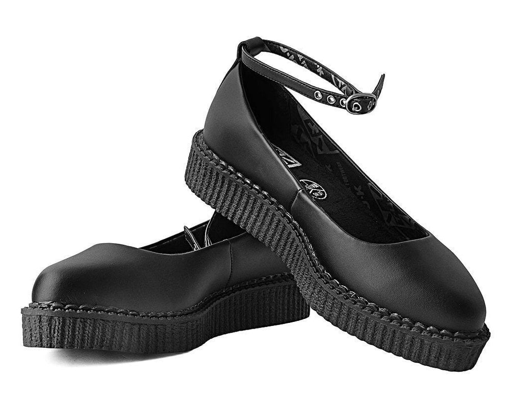 T.U.K. Shoes SA15 Black Mary Jane Strap