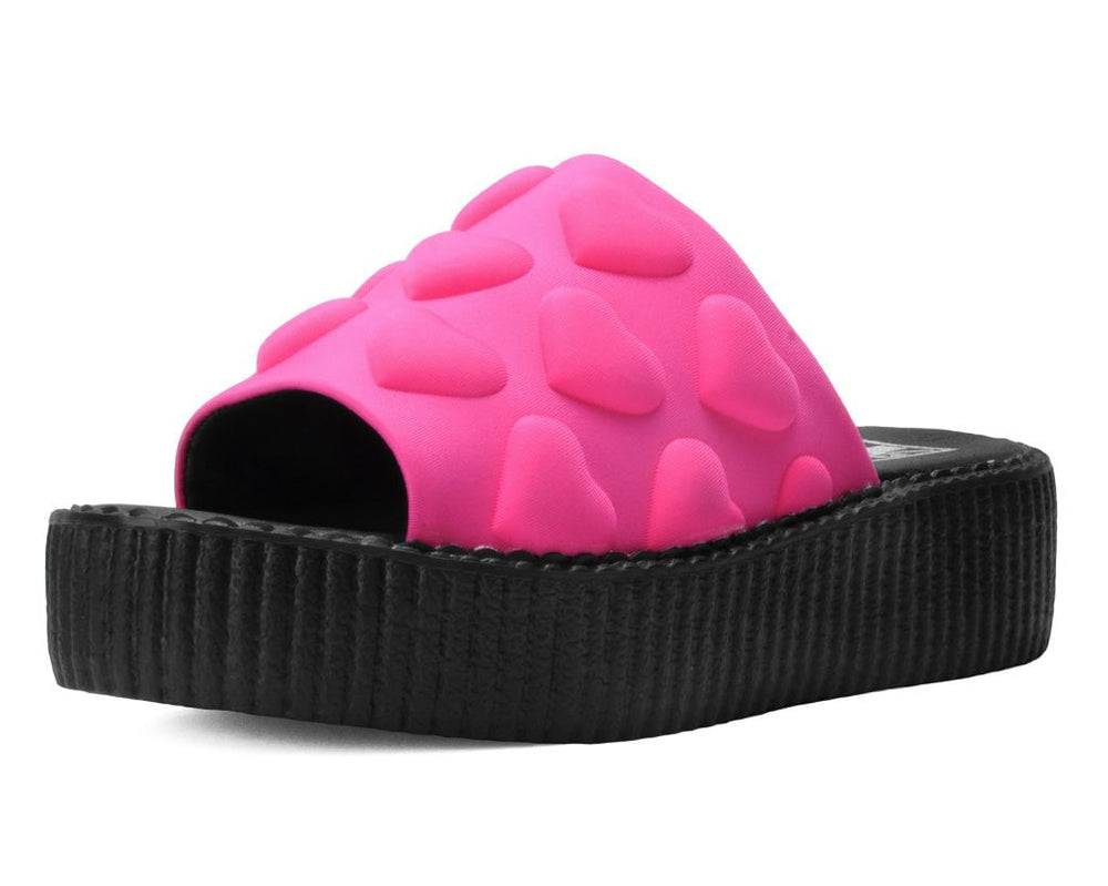 T.U.K. Shoes V3303L Pink Puff Heart Mondo Sandal