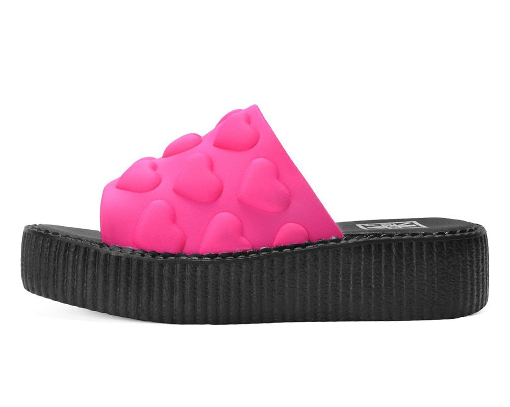 T.U.K. Shoes V3303L Pink Puff Heart Mondo Sandal