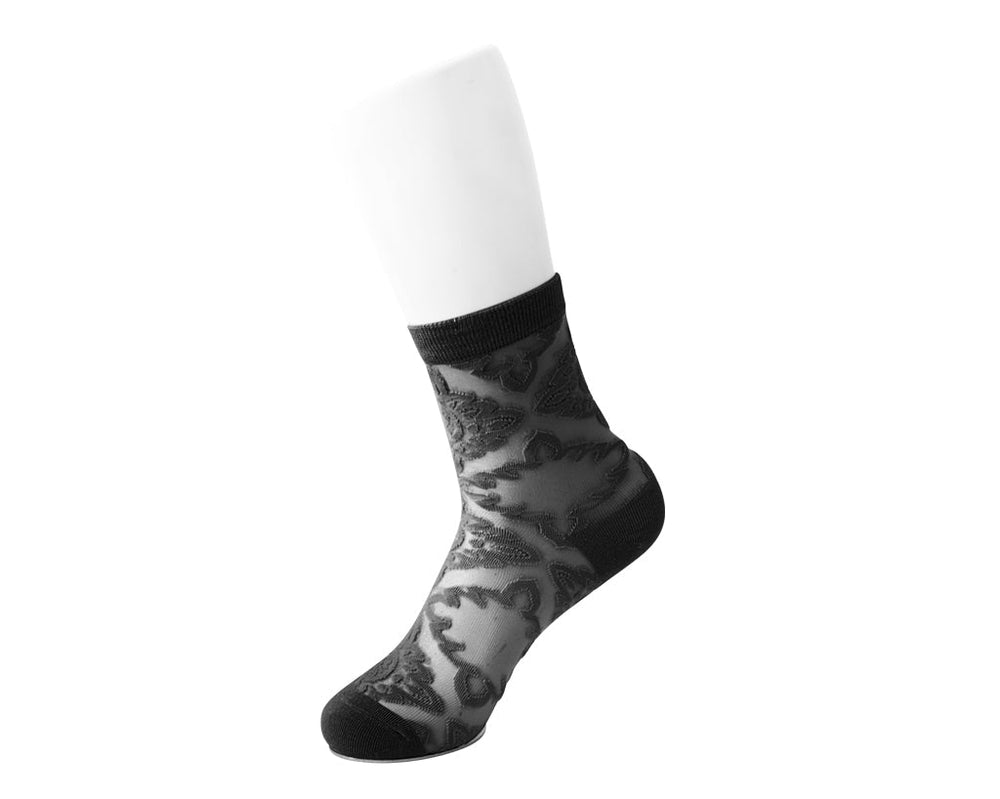 T.U.K. Shoes TSK1145 Black Mid-Calf Mesh Sock TSK1145-OS