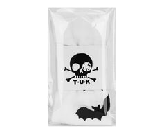 T.U.K. Shoes TSK1177 White Bat Thigh High Sock TSK1177-OS