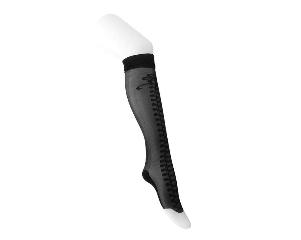 T.U.K. Shoes TSK1158 Black Mesh Corset Sock TSK1158-OS